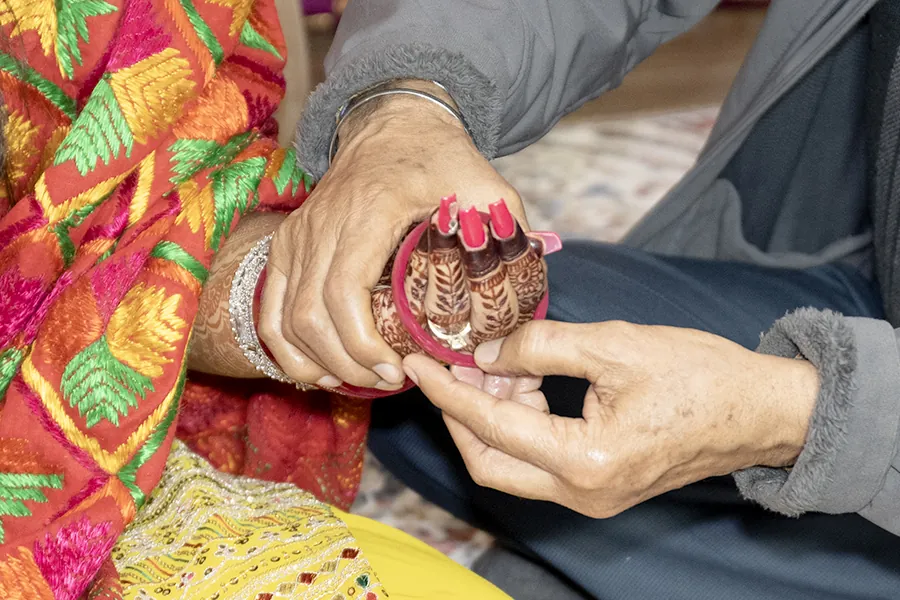 Wedding or cultural celebration detail photographed by Singh Audio & Video.