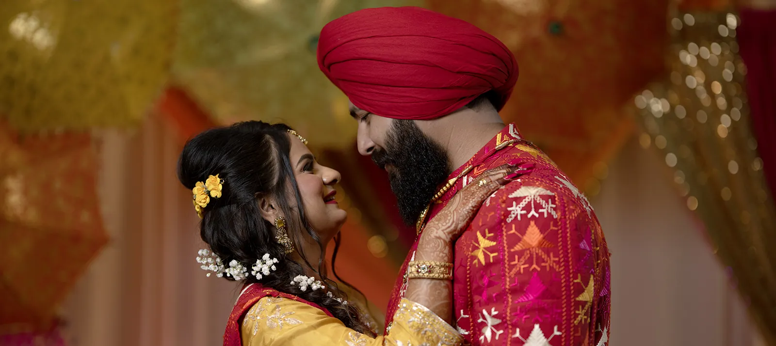 Wedding or cultural celebration detail photographed by Singh Audio & Video.